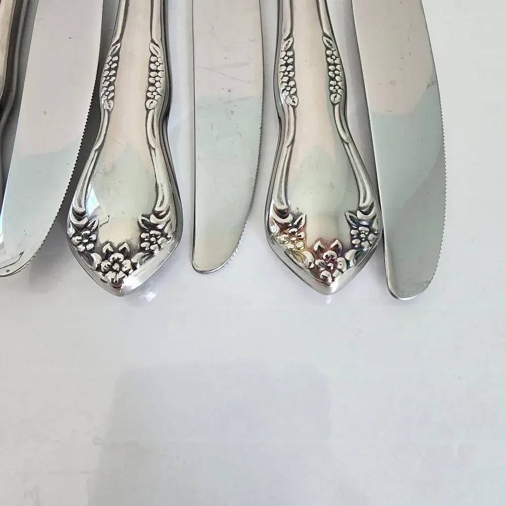 Oneida Mansfield Amadeus Set of 14 Dinner Knives Stainless WM Rogers Deluxe